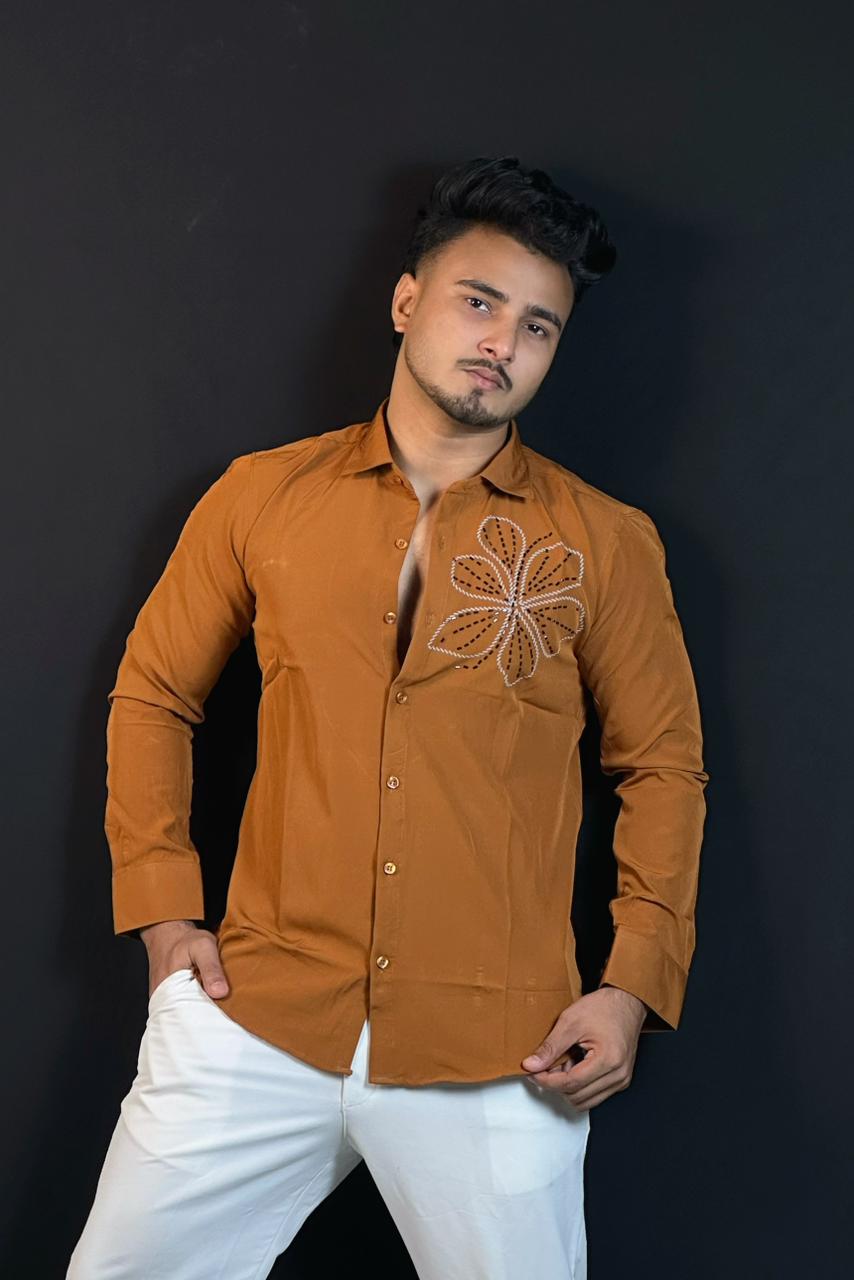 Chinese Rust Orange Stone